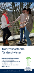 Titelbild Flyer Ansprechpartnerin für Geschwister