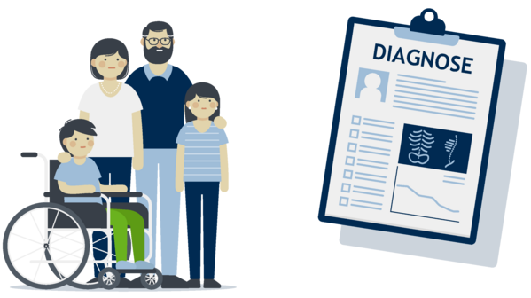 Grafik Familien im Deutschen Kinderhospizverein